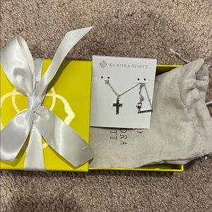 Kendra Scott Silver Cross Pendant Necklace